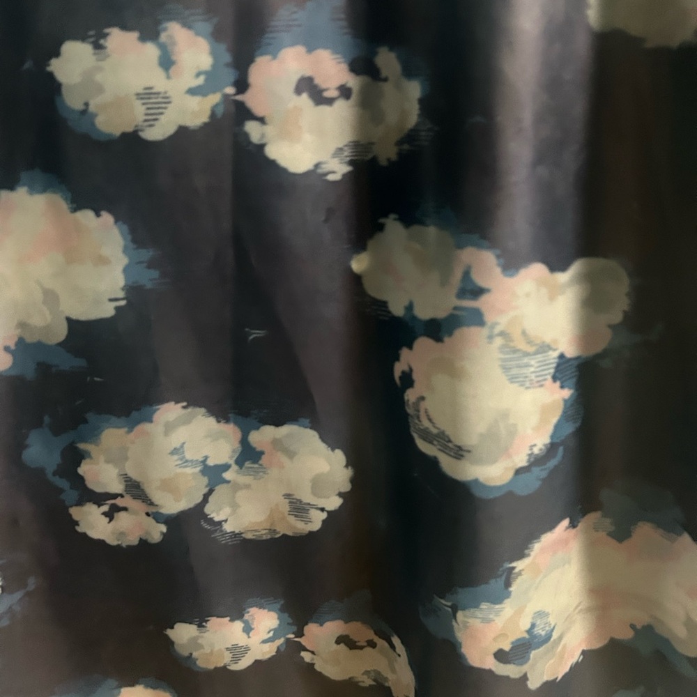 Cath Kidston Clouds Raincoat UK 10 Blue Hooded Jacket - Picture 6 of 6